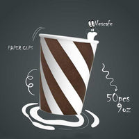 Sadapack Cardboard Cups 9Oz / 50 Pcs Home & Kitchen