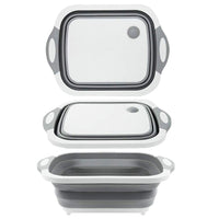 Foldable Multi-function Kitchen Plastic Silicone Dish Tub / KC-103 - Karout Online -Karout Online Shopping In lebanon - Karout Express Delivery 