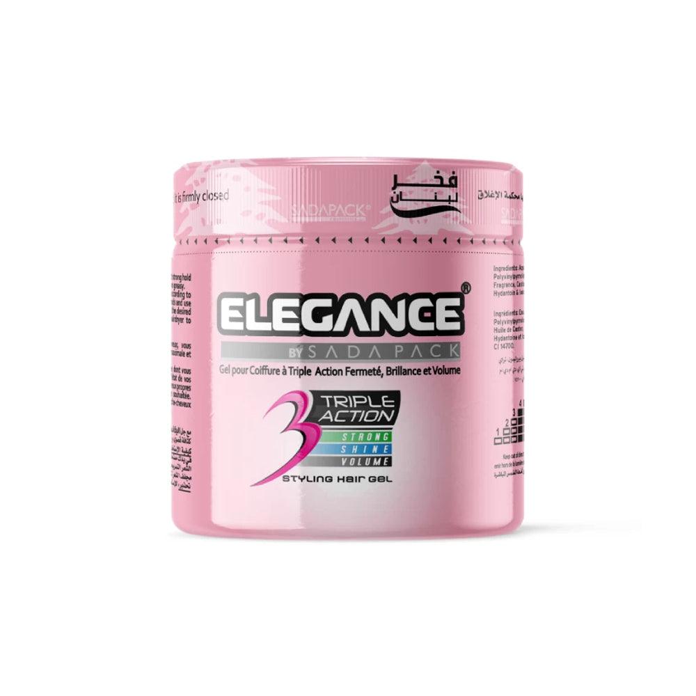 Elsada Elegance Triple Action Hair Gel / Pink 1000 ml - Karout Online -Karout Online Shopping In lebanon - Karout Express Delivery 