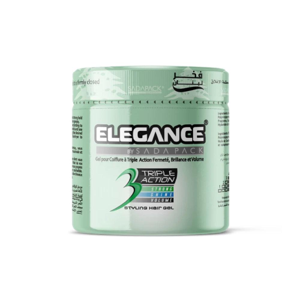Elsada Elegance Triple Action Hair Gel / Green 1000 ml - Karout Online -Karout Online Shopping In lebanon - Karout Express Delivery 