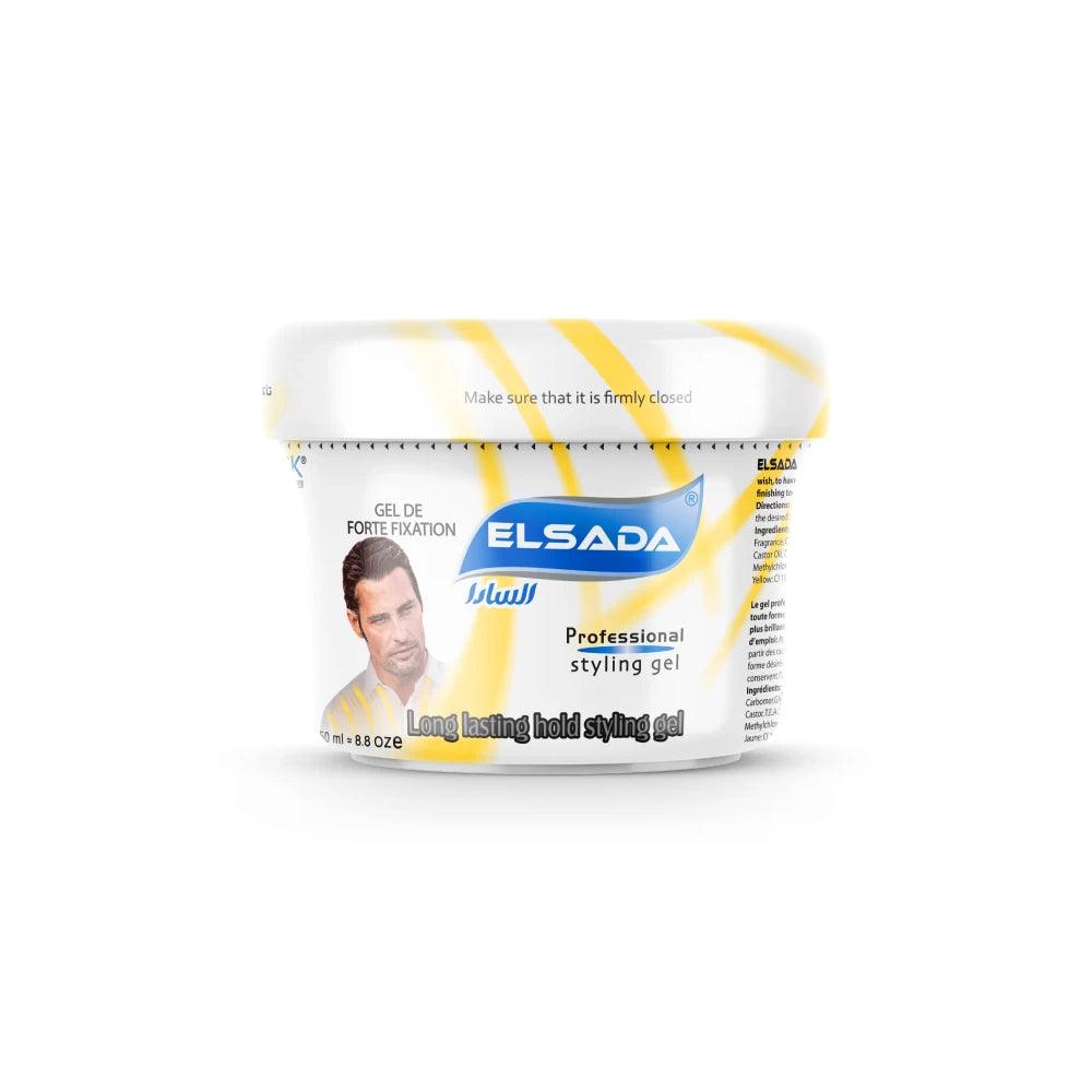 Elsada Professional Hair Styling Gel / Yellow 250 ml - Karout Online -Karout Online Shopping In lebanon - Karout Express Delivery 