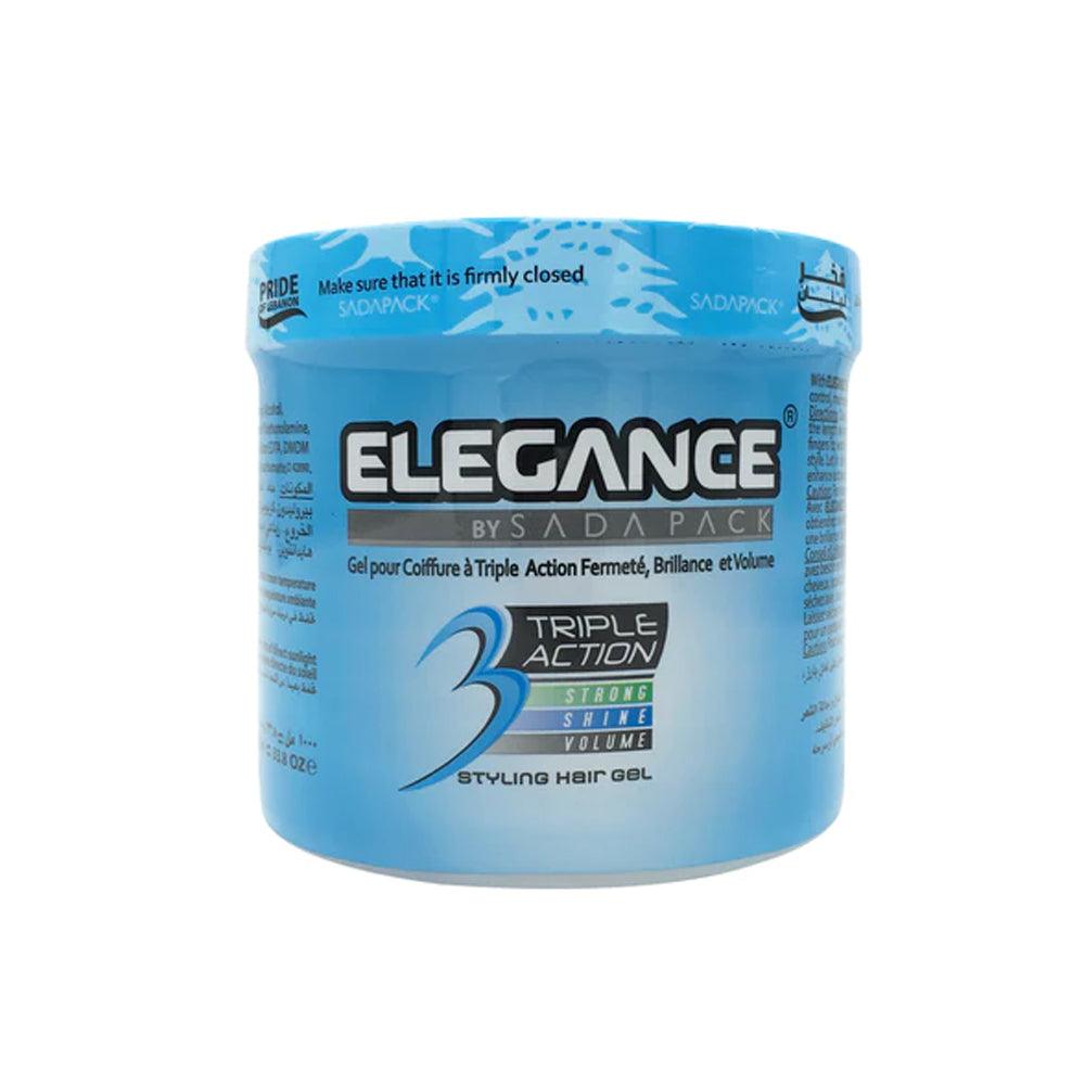 Elsada Elegance Triple Action Hair Gel / Blue 500 ml - Karout Online -Karout Online Shopping In lebanon - Karout Express Delivery 