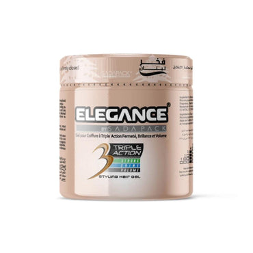 Elsada Elegance Triple Action Hair Gel / Brown 1000 ml - Karout Online -Karout Online Shopping In lebanon - Karout Express Delivery 