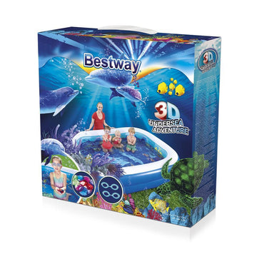 Bestway 54177- 2.62m x 1.75m x 51cm 3D Undersea Adventure Pool.