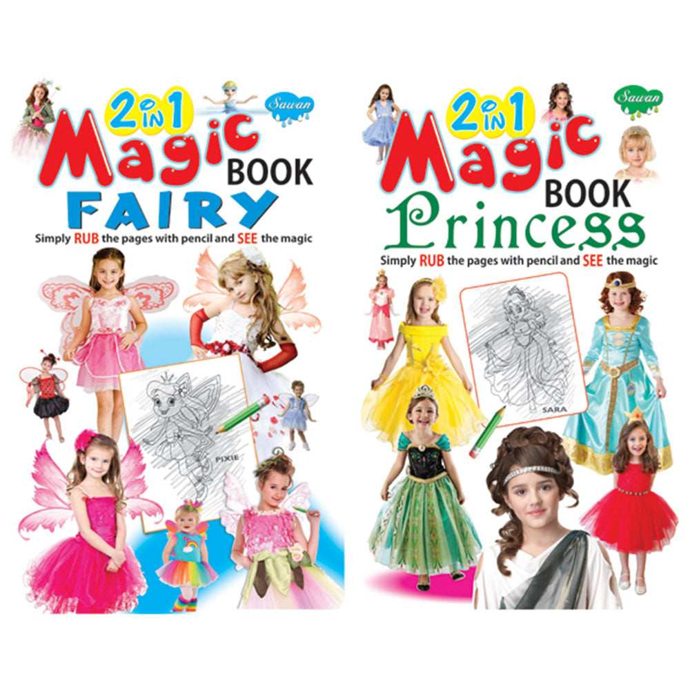 Sawan 2 in 1 Magic Book Fairy-Princess