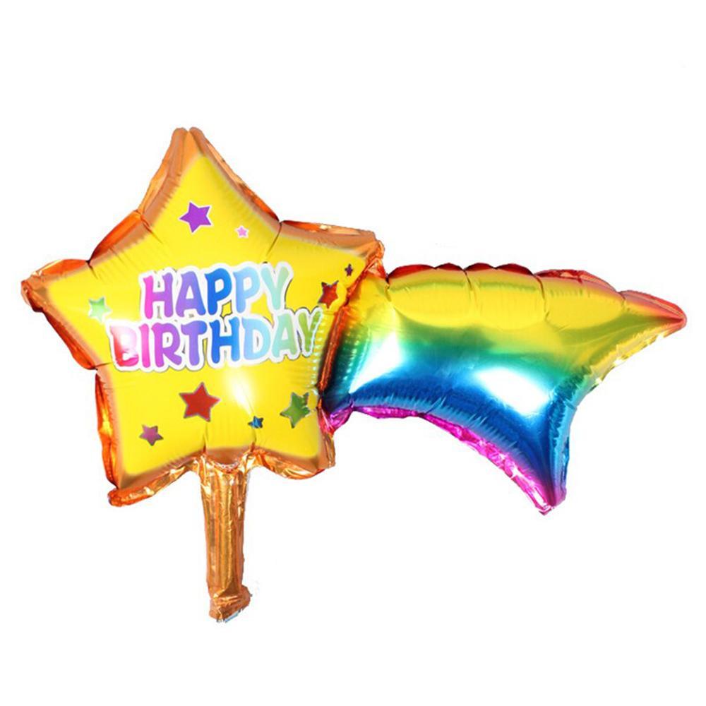Happy Birthday Star Helium Balloon Ab-6 Birthday & Party Supplies