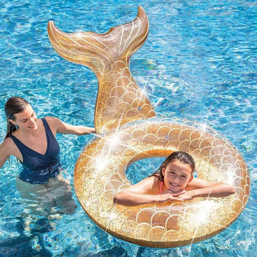 Intex Inflatable Glitter Mermaid Tube 175 x 119 cm - Karout Online -Karout Online Shopping In lebanon - Karout Express Delivery 