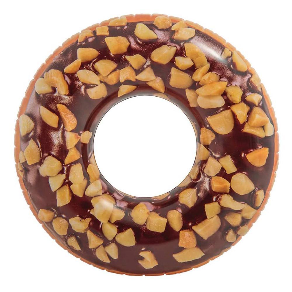 Intex 56262 Inflatable Swim Donut Ring Tube Float - Nutty Chocolate, 114cm.
