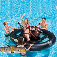 Intex Inflat-A-Bull Inflatable Ride-On Pool Toy With Realistic Printing Summer