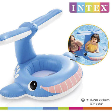 Intex - Jolly Whale Shaded Baby Float - Blue.