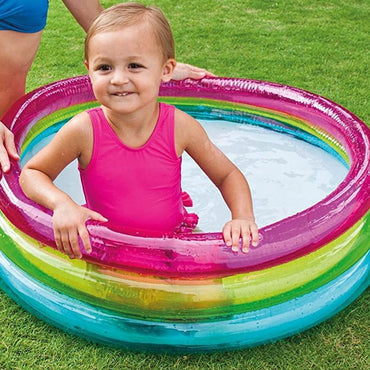 Intex  Rainbow Inflatable Baby Pool - Karout Online