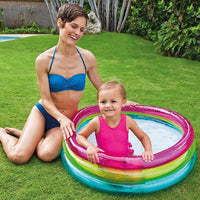 Intex  Rainbow Inflatable Baby Pool - Karout Online