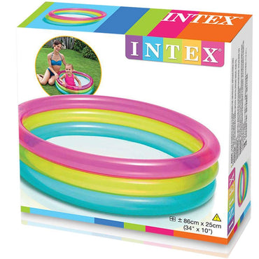 Intex  Rainbow Inflatable Baby Pool - Karout Online