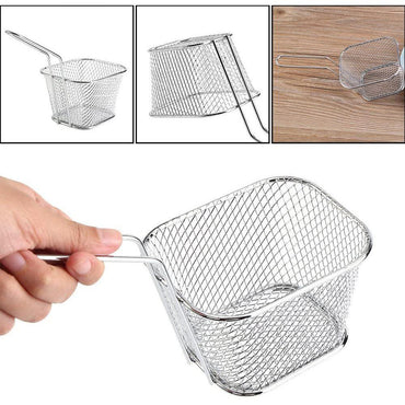 Small Rectangular Stainless Steel Frying Basket / KC-1355 - Karout Online -Karout Online Shopping In lebanon - Karout Express Delivery 