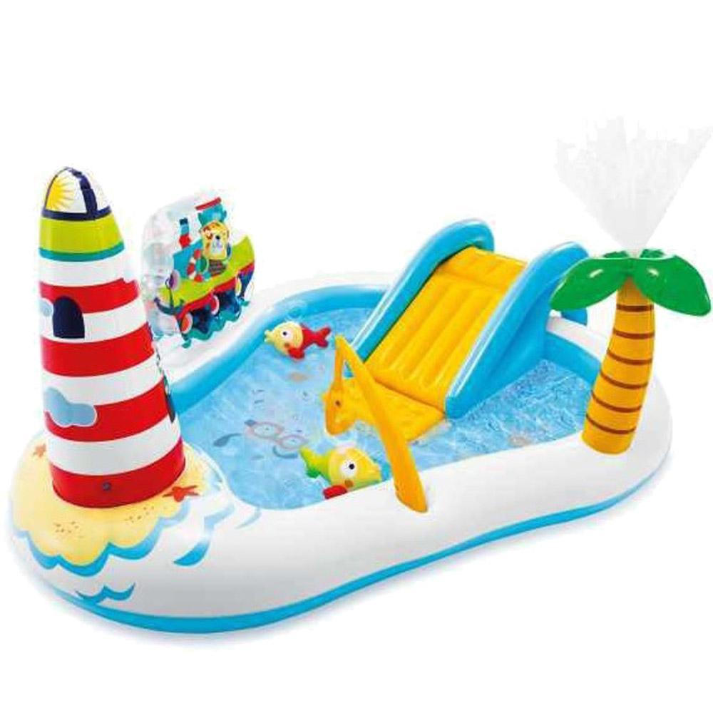 Intex  Fishing Fun Play Center Inflatable Kiddie Pool 57162NP - Karout Online