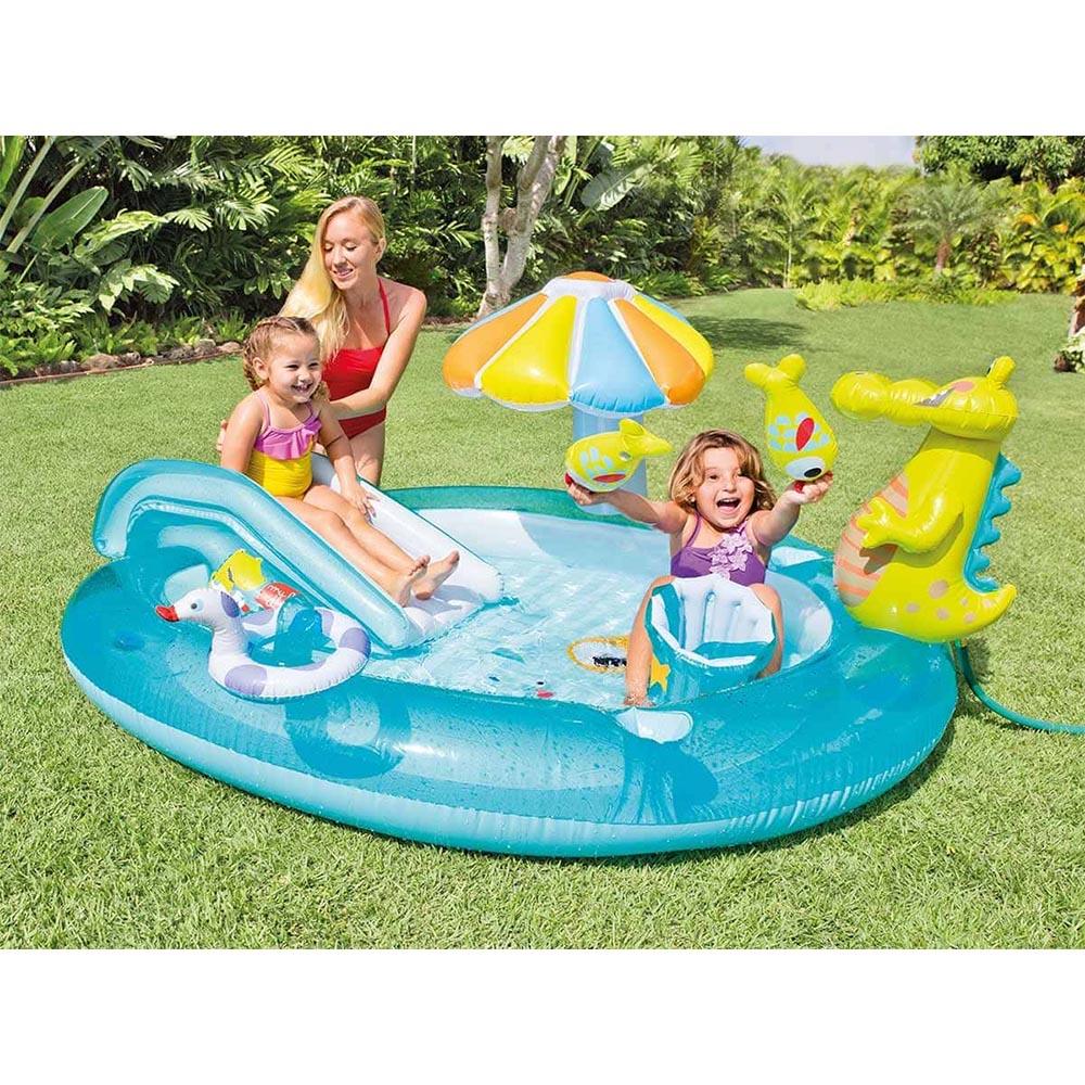 Intex Inflatable Gator Play Center - Karout Online -Karout Online Shopping In lebanon - Karout Express Delivery 