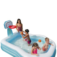 Swim Center Shootin Hoops Family Pool 57183Np Intex Summer