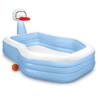 Swim Center Shootin Hoops Family Pool 57183Np Intex Summer