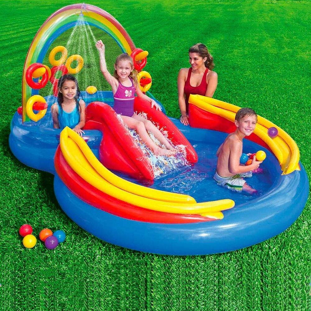 Intex Rainbow Ring Inflatable Play Center - Karout Online
