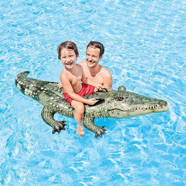 Intex Realistic Gator Ride On Inflatable Summer