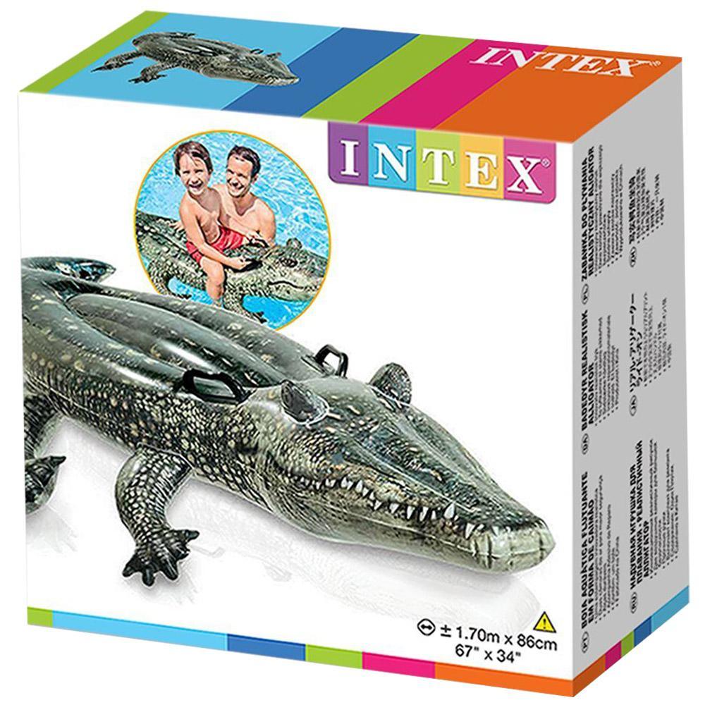 Intex Realistic Gator Ride On Inflatable Summer