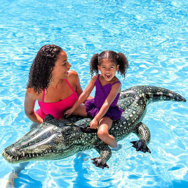 Intex Realistic Gator Ride On Inflatable Summer