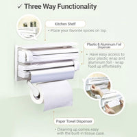 3 In 1 Kitchen Triple Paper Dispenser Home &