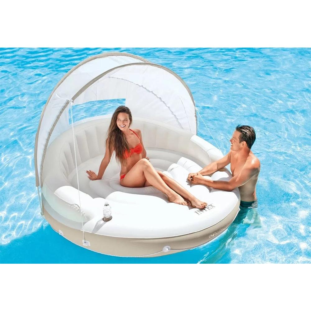 Intex  Inflatable Canopy Island Sun Shelter Floating - Karout Online -Karout Online Shopping In lebanon - Karout Express Delivery 
