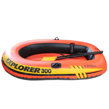 Intex Boat Explorer 300 For 3 Person 186Kg (2.11X1.17X41Cm) With Oars & Pump Summer