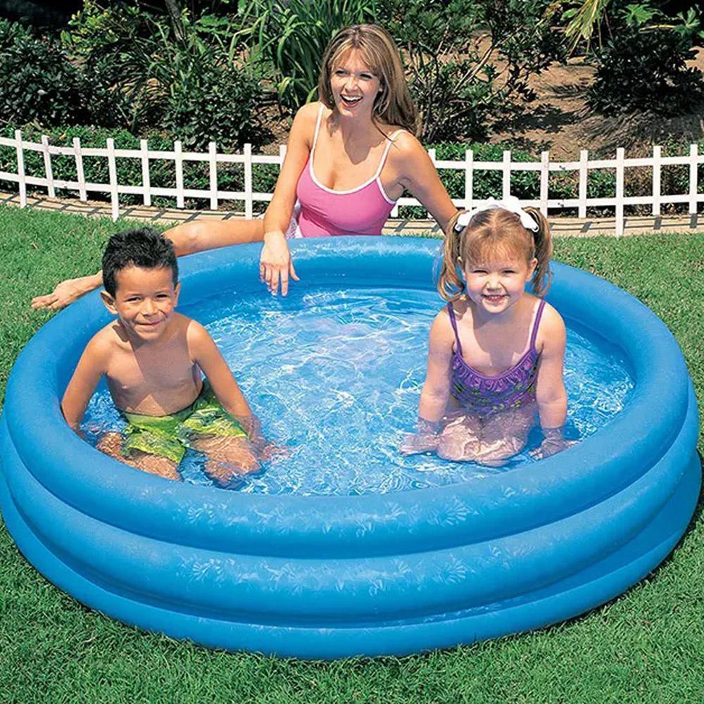 Intex -58426Np Inflatable 3 Ring Swimming Paddling Play Pool Summer