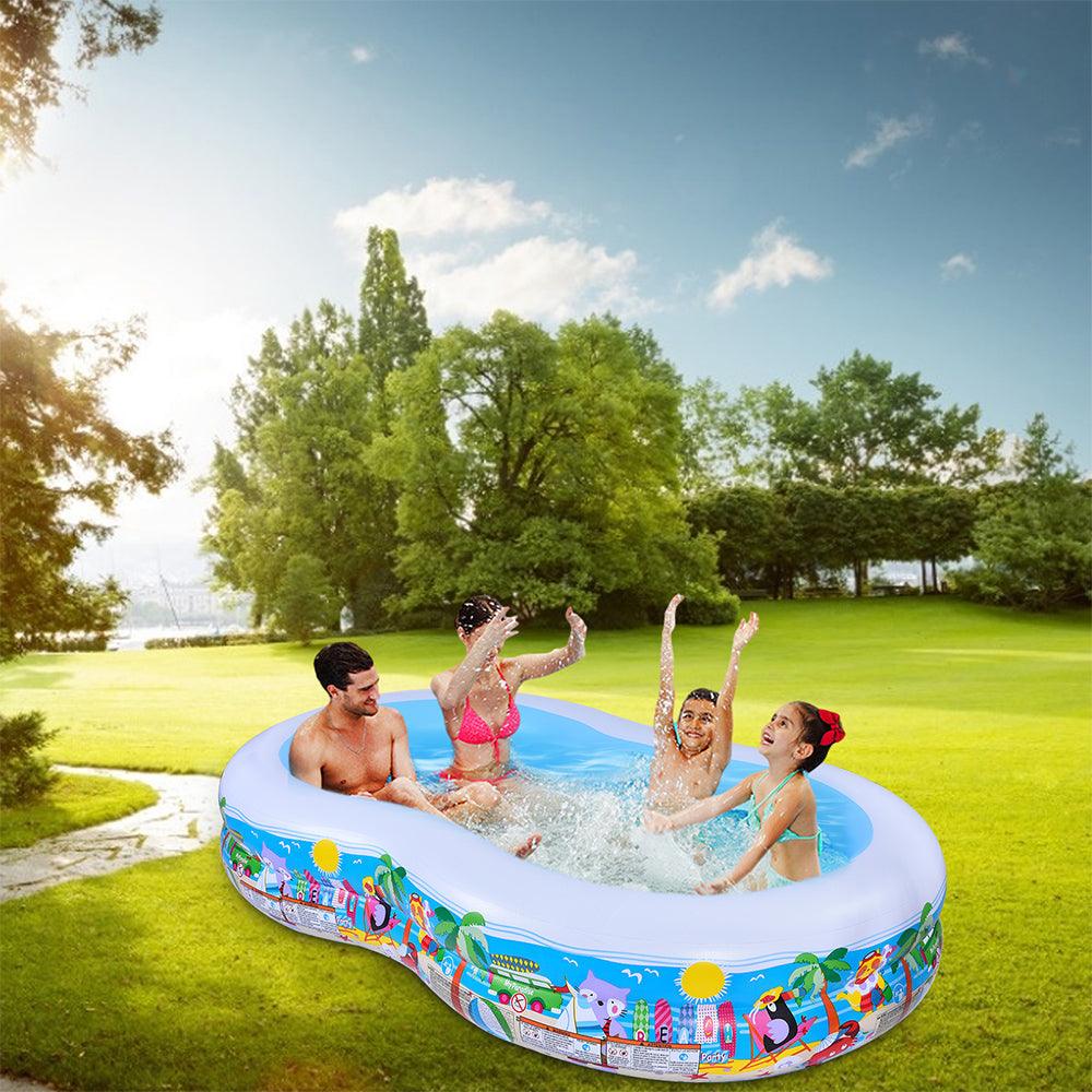 Intex  Inflatable Pool Swimming Center Happy Fish Family Pool - Karout Online -Karout Online Shopping In lebanon - Karout Express Delivery 