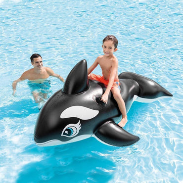 Intex Beach 58561 Whale Ride-On193*119Cm Black Floater Summer