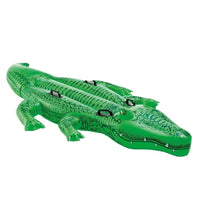 Intex Giant Gator Childrens Large Inflatable Ride On Alligator With Four Grab Handles #58562Np