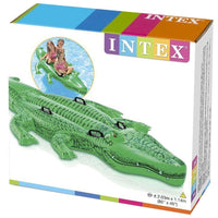 Intex Giant Gator Childrens Large Inflatable Ride On Alligator With Four Grab Handles #58562Np