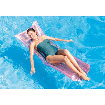 Intex 58720EU Pink Glitter Mat 183 x 69 cm - Karout Online -Karout Online Shopping In lebanon - Karout Express Delivery 
