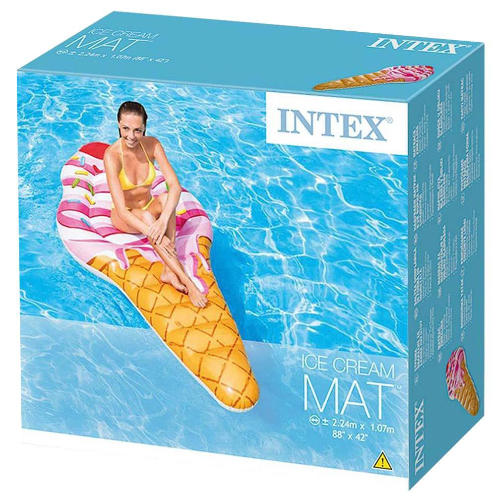 Intex 58762Eu Realistic Print Mattress Ice-Cream Lilo Multi-Colour 224 X 107 Cm Summer