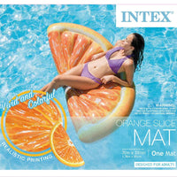 Intex 58763Eu Inflatable Orange Slice Mat With Realistic Printing (178X 85 Cm) Summer
