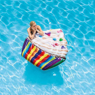 Intex Floating Raft Cupcake Mat 58770 140 X 150 Cm Multi-Colour Summer