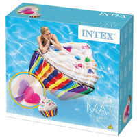 Intex Floating Raft Cupcake Mat 58770 140 X 150 Cm Multi-Colour Summer