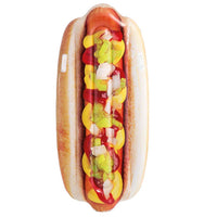 Intex Inflatable Giant Hotdog Mattress Lilo 180Cm X 89Cm Summer