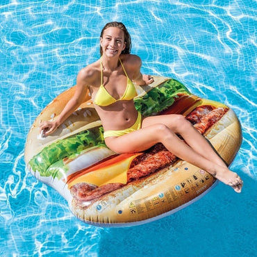 Intex Inflatable 58780 Hamburger Mat With Handles 145 X 142 Cm Summer