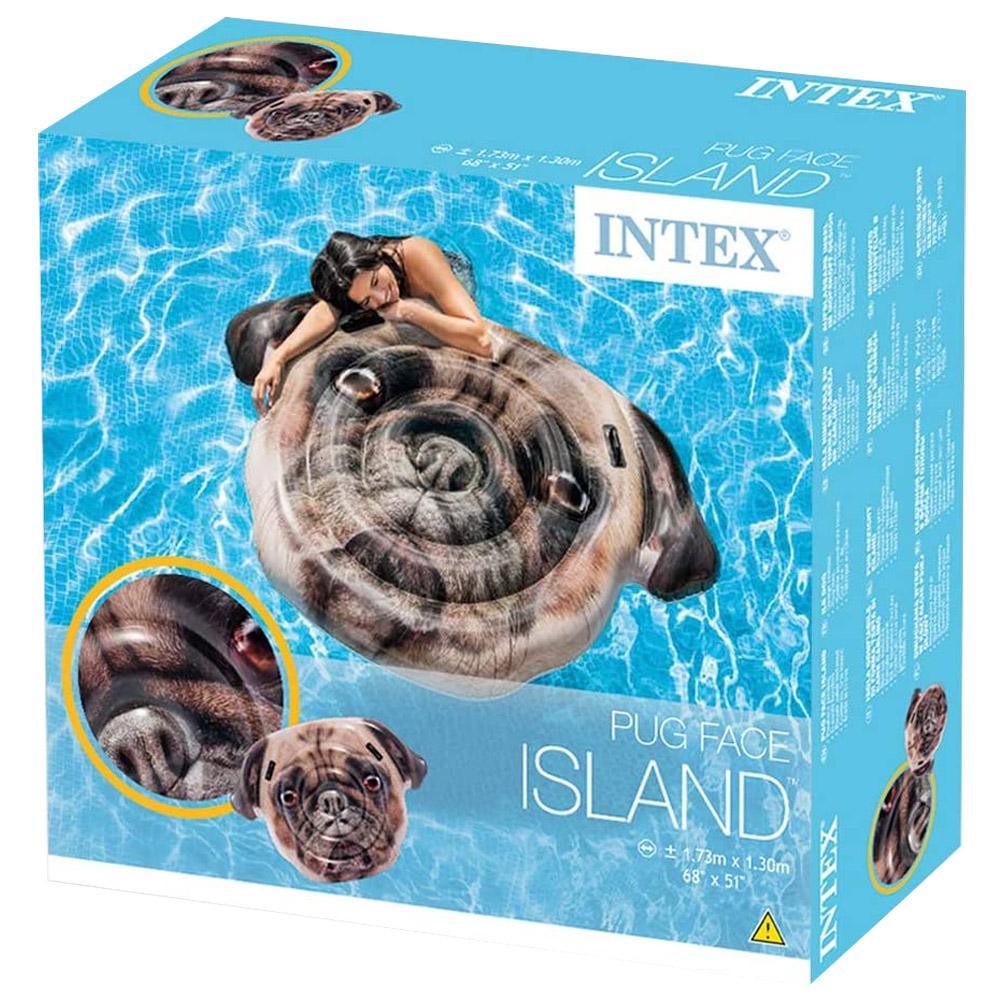 (NET) INTEX Pug Face Float Island