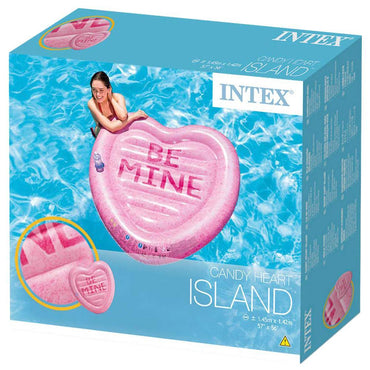 Intex Float Mat Candy Heart Island 145×142Cm 58789 Summer