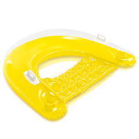 Intex 58859Np Sit N Float Inflatable Lounge 152 X 99 Cm 1 Pack Yellow Summer