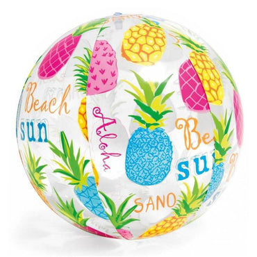 Intex Kids Inflatable Lively Print Beach Ball 51Cm - 59040B Pineapple Summer