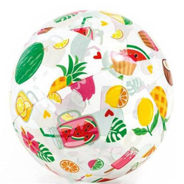 Intex Kids Inflatable Lively Print Beach Ball 51Cm - 59040B Fruits Summer
