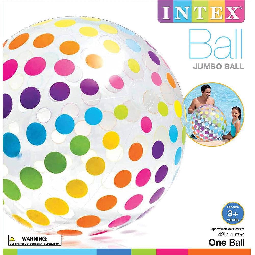 Intex Jumbo Ball Multi-Colour, 59065 107 cm - Karout Online -Karout Online Shopping In lebanon - Karout Express Delivery 
