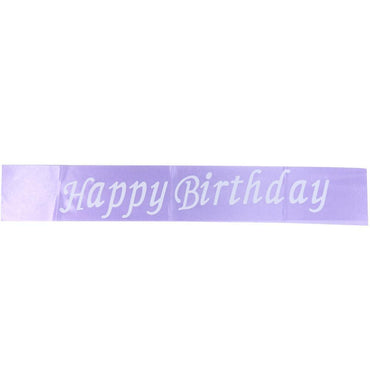 Happy Birthday Sash / E-44 /221394 Purple Birthday & Party Supplies