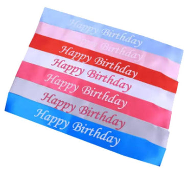 Happy Birthday Sash / E-44 /221394 Blue Birthday & Party Supplies