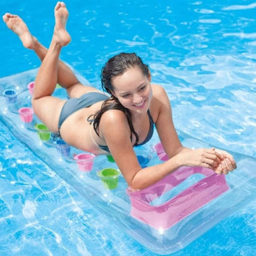 Intex Inflatable 18 Pocket Sun tanner Mat - Karout Online -Karout Online Shopping In lebanon - Karout Express Delivery 